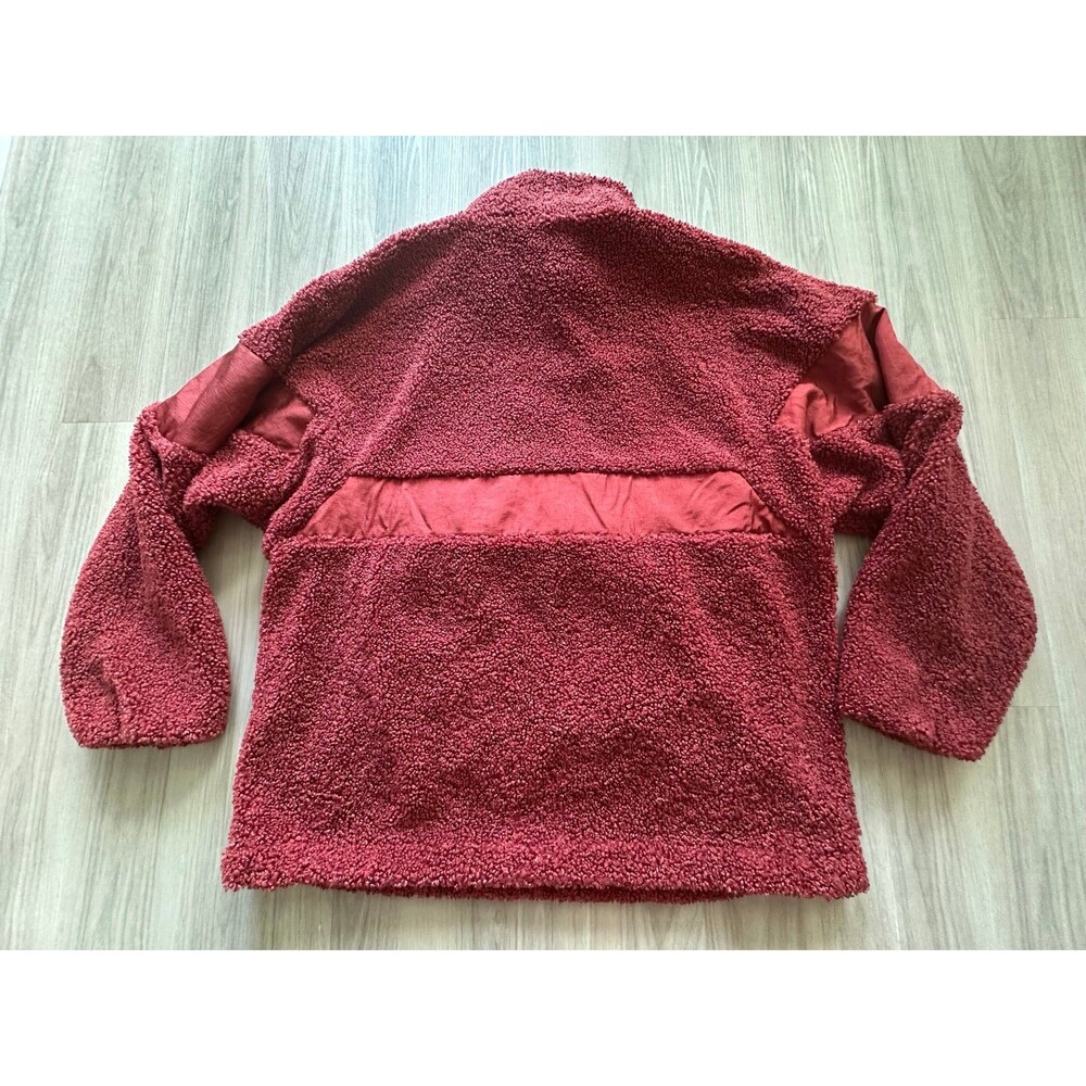 Adidas Original‎ Sherpa Burned Red Sweatshirt size Small - Picture 2 of 3
